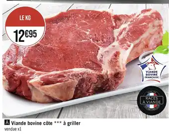 Viande bovine côte à griller