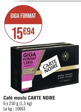 Carte noire café moulu