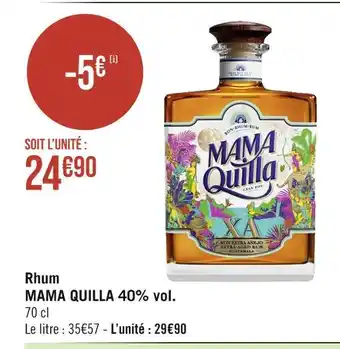 Mama quilla rhum 40% vol
