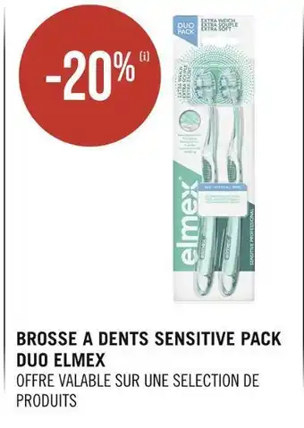 Elmex brosse a dents sensitive pack duo