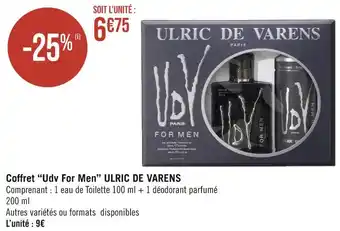 Casino Hyperfrais Ulric de varens coffret udv for men offre