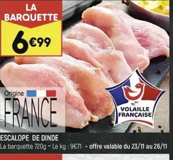 ESCALOPE DE DINDE