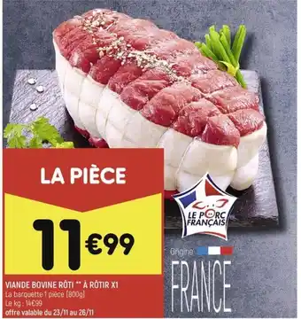 Leader Price VIANDE BOVINE RÔTI À RÔTIR X1 offre