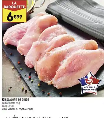A ESCALOPE DE DINDE