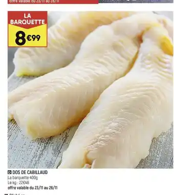 DOS DE CABILLAUD