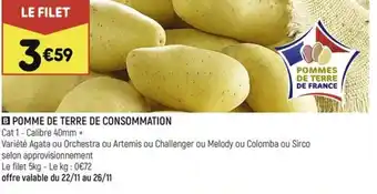 Leader Price B POMME DE TERRE DE CONSOMMATION offre