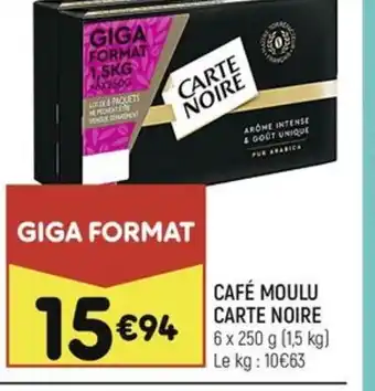 Leader Price CAFÉ MOULU CARTE NOIRE offre