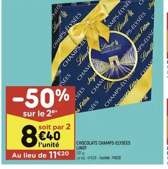 Leader Price CHOCOLATS CHAMPS-ELYSÉES LINDT offre