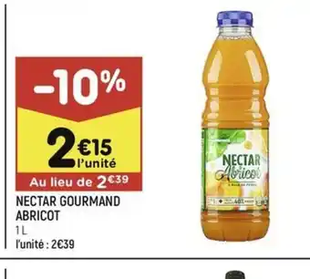 Leader Price NECTAR GOURMAND ABRICOT offre