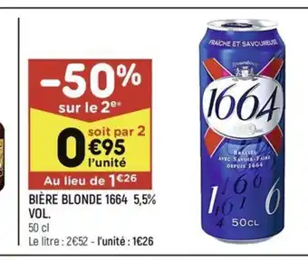 BIÈRE BLONDE 1664 5,5%