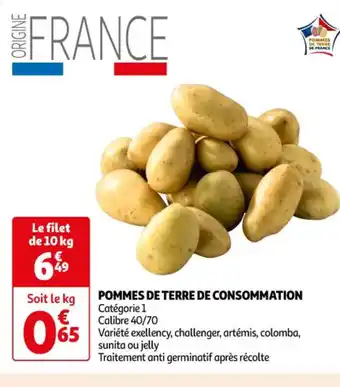 Auchan POMMES DE TERRE DE CONSOMMATION offre