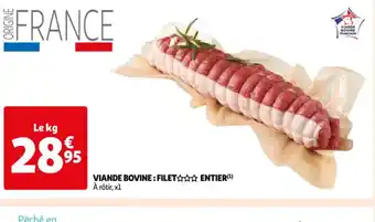 Auchan VIANDE BOVINE: FILET ENTIER offre