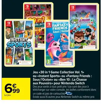 Jeu 30 in 1 Game Collection Vol. 1