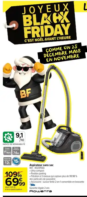 Aspirateur sans sac