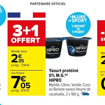 Carrefour Market Yaourt protéiné offre