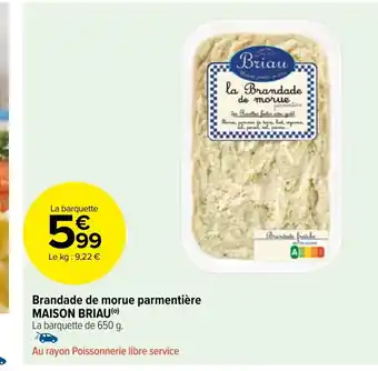 Carrefour Market Brandade de morue parmentière offre