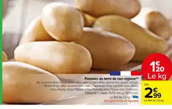 Carrefour Market Pommes de terre de nos régions offre
