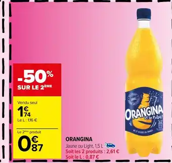 Carrefour Market ORANGINA offre
