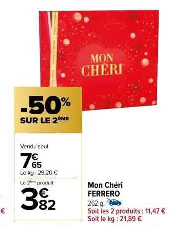 Carrefour Market Mon Chéri FERRERO offre