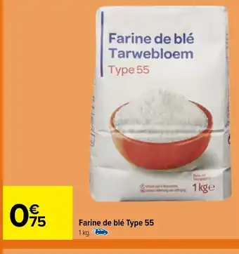 Carrefour Market Farine de blé Type 55 offre
