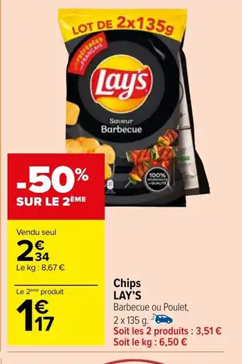 Carrefour Market Chips LAY'S offre