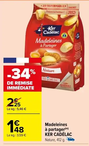 Carrefour Market Madeleines à partager KER CADÉLAC offre