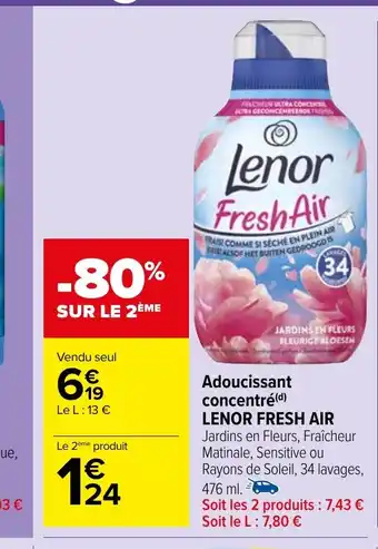Carrefour Market Adoucissant concentré offre