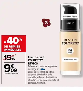 Carrefour Market Fond de teint COLORSTAY REVLON offre