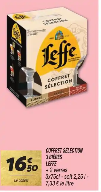 Netto COFFRET SÉLECTION 3 BIÈRES LEFFE offre