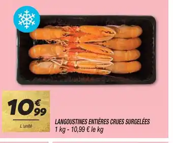 Netto LANGOUSTINES ENTIÈRES CRUES SURGELÉES offre