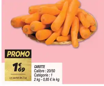 Netto CAROTTE offre