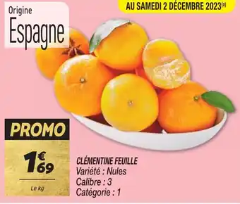 Netto CLÉMENTINE FEUILLE offre