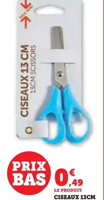 Hyper U CISEAUX 13 CM 13CM SCISSORS offre