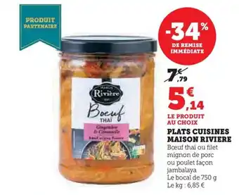 Hyper U PLATS CUISINES MAISON RIVIERE offre