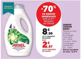 Hyper U LESSIVE LIQUIDE ARIEL offre
