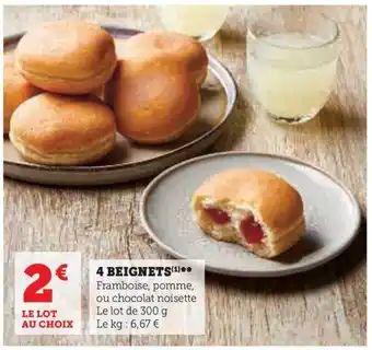 Hyper U 4 BEIGNETS(¹) offre
