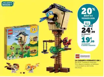 LA CABANE A OISEAUX 3 EN 1
