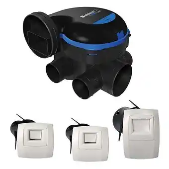 Kit vmc easyhome hygro premium mw - simple flux hygro - 276 m³/h - 31 db - avec 3 bouches bahia curve electriques