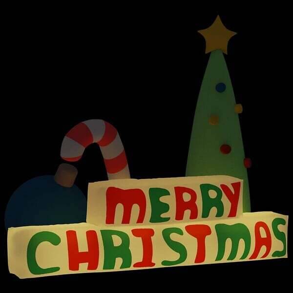 Bricorama Vidaxl décoration gonflable merry christmas avec led 197 cm offre