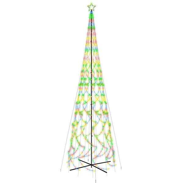 Bricomarché Vidaxl arbre de noël cône 3000 led colorées 230x800 cm offre