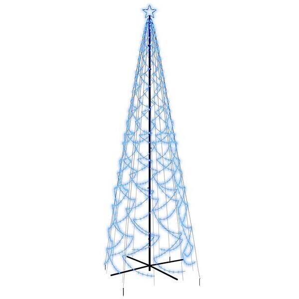 Bricomarché Vidaxl arbre de noël cône 1400 led bleues 160x500 cm offre