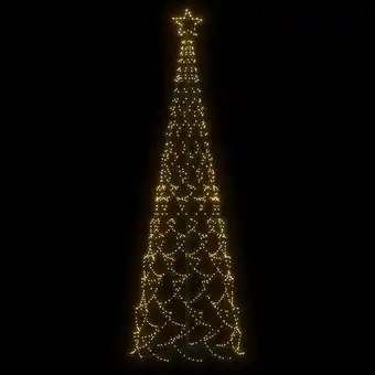 Bricomarché Vidaxl arbre de noël cône blanc chaud 500 led 100x300 cm offre