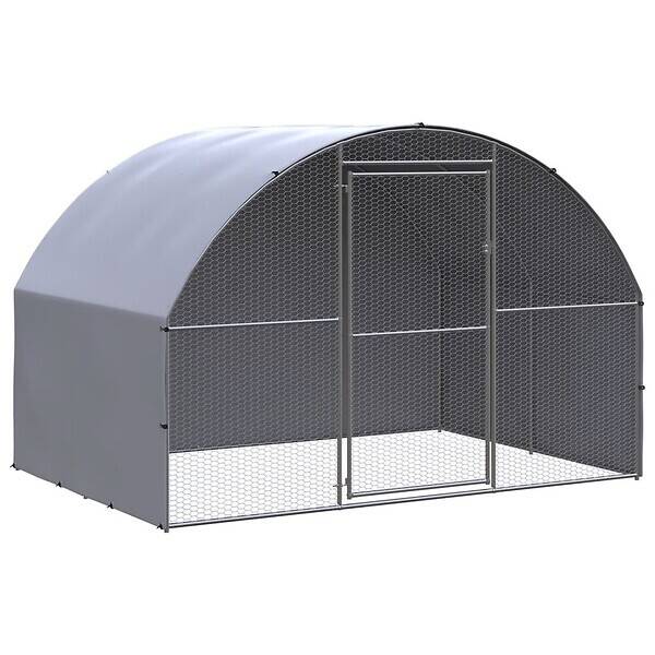 Bricomarché Vidaxl poulailler d'extérieur 3x2x2 m acier galvanisé offre