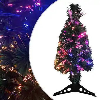 Bricorama Vidaxl arbre de noël artificiel mince et support 64 cm fibre optique offre