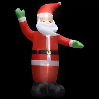 Vidaxl père noël gonflable avec led décoration de noël ip44 3 m