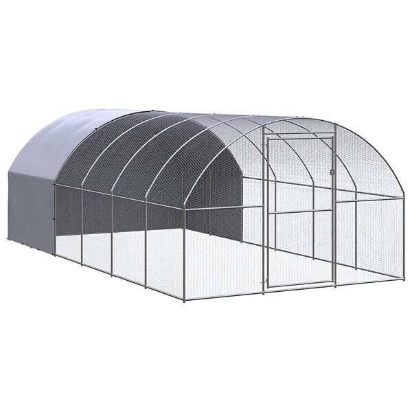 Bricorama Vidaxl poulailler d'extérieur 3x6x2 m acier galvanisé offre