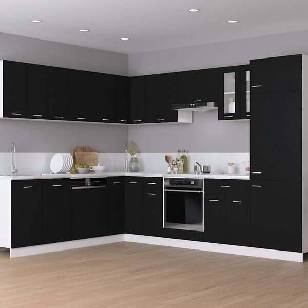 Bricomarché Vidaxl armoire suspendue noir 60x31x60 cm aggloméré offre