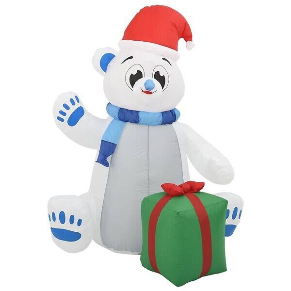 Bricorama Vidaxl ours polaire gonflable de noël à led pour int/ext 2,4 m offre