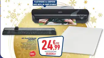 Bureau Vallée Gbc kit plastifieuse inspire+ offre
