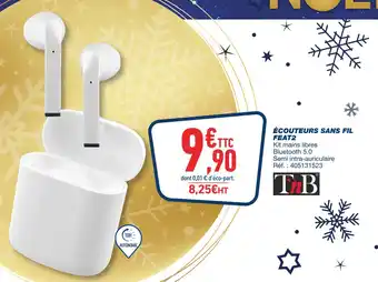 Bureau Vallée T'nb écouteurs sans fil feat2 offre